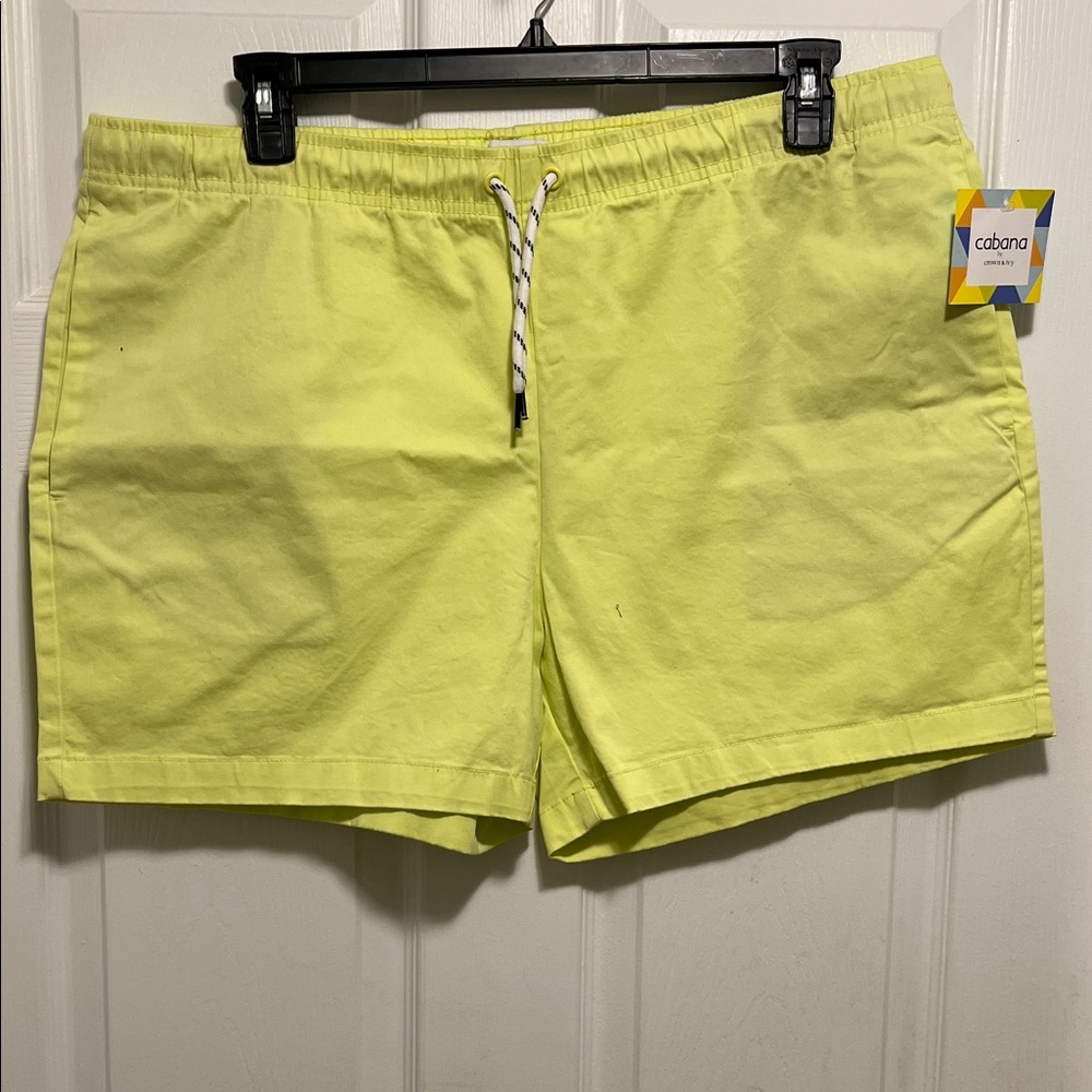 Yellow Draw String Shorts